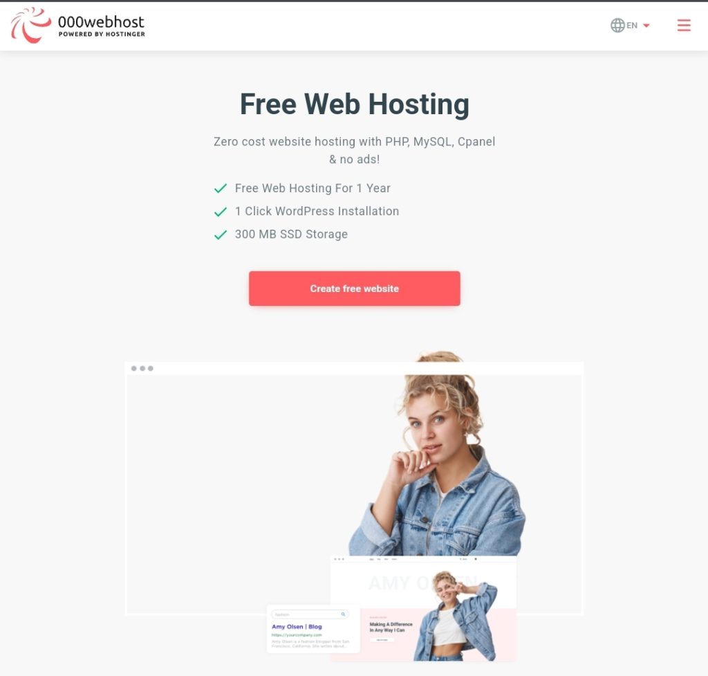 000Webhost / 5 Best Free Hosting Providers in 2024